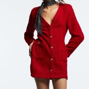 ZARA TEXTURED WEAVE DRESS